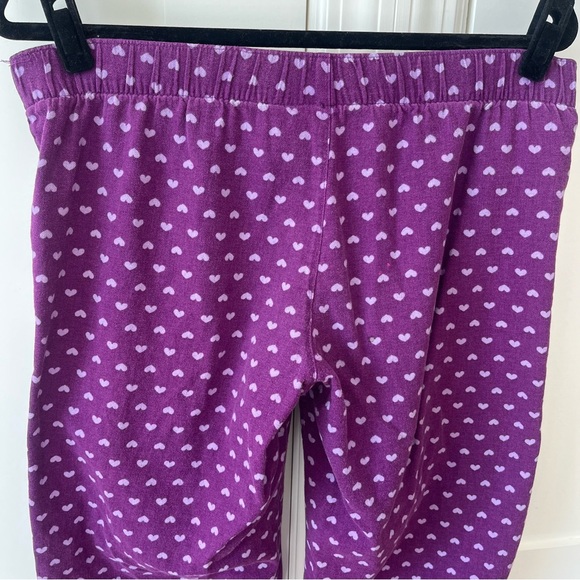 Old Navy Intimates Heart Print Sleep Pajama Pants Purple Sz M - Picture 12 of 16